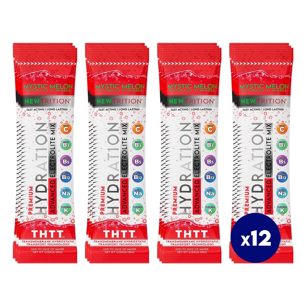 Hydration Powder, Electrolyte Powder Packets, Naturally Flavored Hydrating Packets for Water, Fast Acting Hydrate Electrolytes with Vitamins C & D