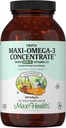 Omega 3 Supplement - Omega-3 Fish Oil Triple Konzentrat mit Vitamin D3 - Potent Quelle von EPA/DHA Fettsäuren - Herz, Gehirn, Joint Health - Kosher zertifiziert Wild Caught Marine Fish - 180 Softgels