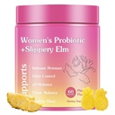 Her Juicy Feminine Probiotics Gummies for Women – Tropical Pineapple Flavor, Contains Slippery Elm, Supports pH Balance, Gut Health & Immune System, 60 Gummies