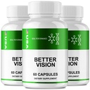 BetterVision Capsules, Official Better Vision Health Supplement Pills Maximum Strength All Natural Visual Wellness & Crystal Clear View, Premium BetterVision Advanced Eye Support Reviews (3 Pack)
