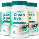 (3 Pack) Clean Eye Capsules – CleanEye Advanced Eye Health & Vision Care Support | Natural Formula for Clear Eyes, Eye Comfort & Daily Eye Wellness | Easy-to-Take, Non-Habit Forming (180 Capsules)