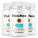 (3 Pack) VisioNew Capsules, Official VisioNew Vision Support Supplement with All Natural Ingredients, Advanced Formula Eye & Vision Health Vitamin Support Health and Wellness Naturally (180 Capsules)