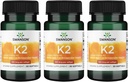 Swanson Vitamin K2 (Menaquinone-7) - Vitaminergänzung Unterstützung Herz-Kreislauf- und Knochengesundheit - Hergestellt aus japanischer Natto, um Kalzium zu regulieren - (30 Softgels, 100mcg Jeder) (3 Pack)