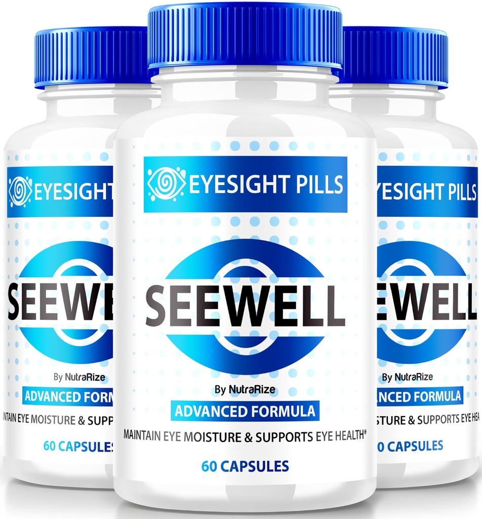 NutraRize (3 Pack) Seewell Capsules - Official Vision Vitamins for Overall Eye Health, All Natural Eye Essentials, Premium Supplement for Healthy Eyes, See Well Eyesight Reviews (180 Capsules)