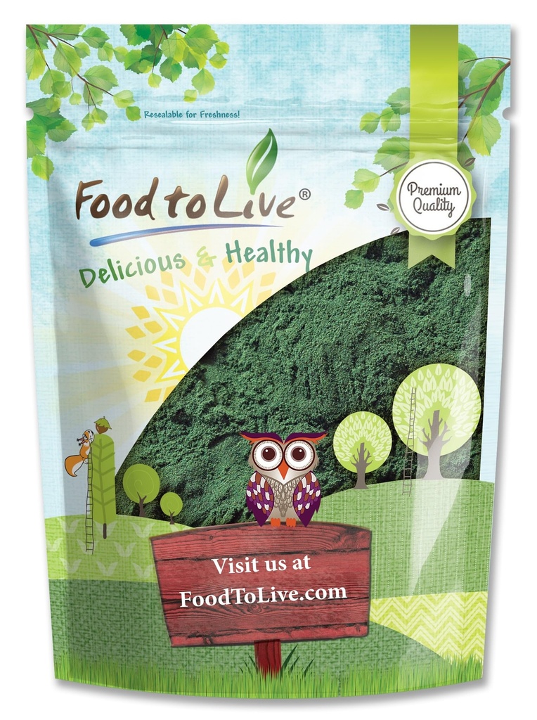 Lebensmittel zu leben Chlorella Pulver, 8 Unzen - Kosher, Raw Green Algae, Vegan Superfood, Bulk, Pure Vegan Green Protein, Reich an Vitaminen und Mineralien, Groß für Getränke, Tee und Glatte