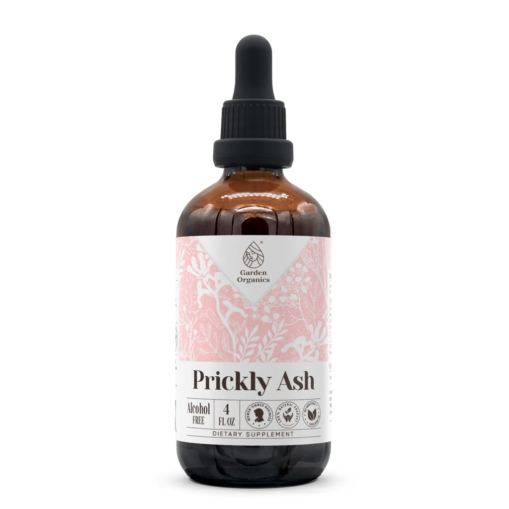 Prickly Ash Alcohol-Free Natural Tincture Extract, Immune System Booster, Liquid Drops Made from 100% (4 fl oz)