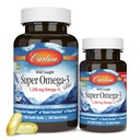 Carlson - Super Omega-3-Edelsteine, 1200 mg Omega-3-Fettsäuren mit EPA und DHA, wild gefangene norwegische Ergänzung, nachhaltig gewonnene Fischölkapseln, Omega-3-Ergänzungen, 100 + 30 Softgels