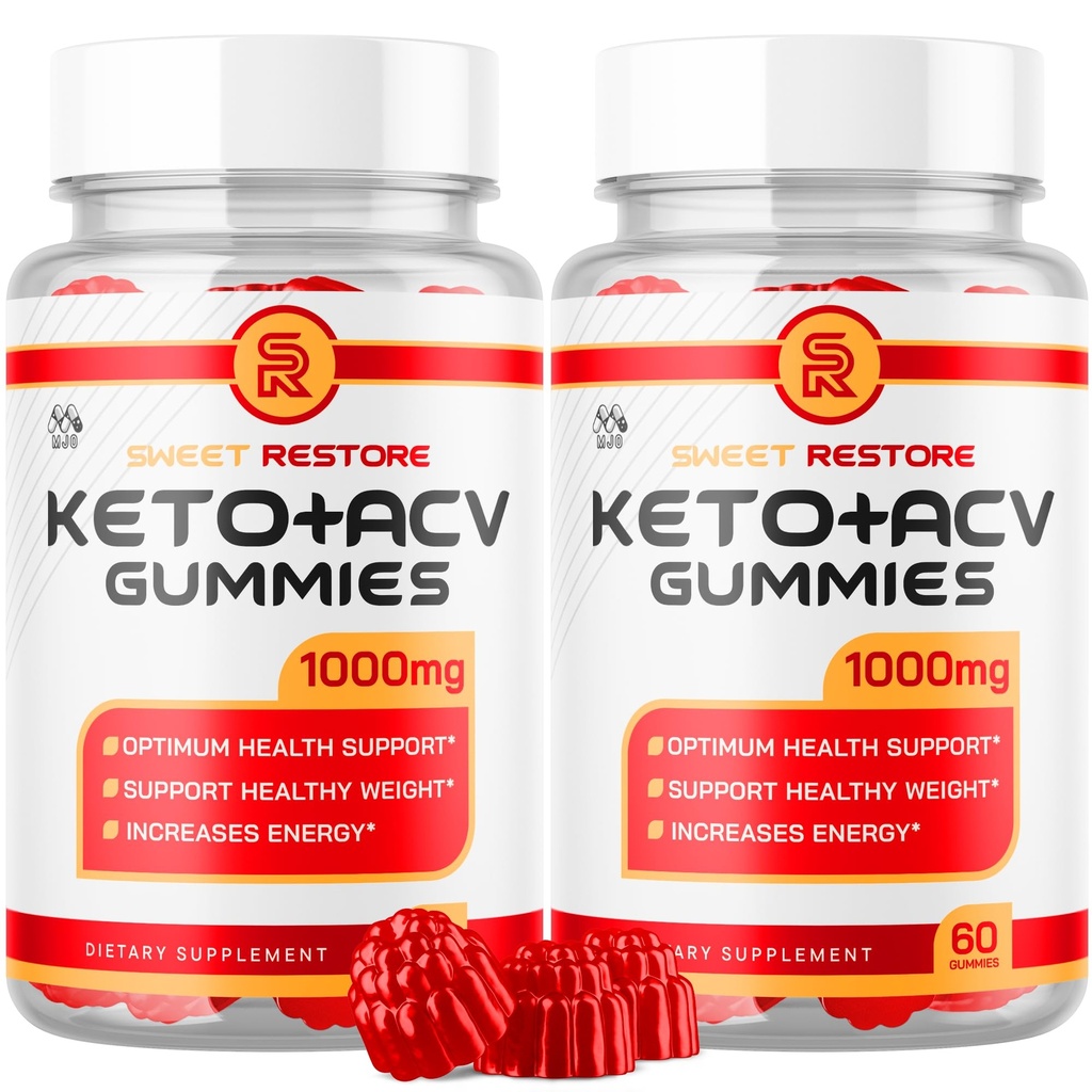 (2 Pack) Sweet Restore Keto Gummies, Official Sweet RestoreKeto Gummys with All Natural Ingredients, Advanced Health & Wellness Vitamin Formula Max Strength Active Lifestyle Multivitamin (120 Gummies)