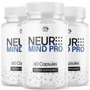 (3 Pack) Neuro Mind Pro Capsules, Official NeuroMind Pro Brain Health Pills with All Natural Ingredients, Brain Health and Wellness Supplement with Premium Vitamins for Women and Men (180 Capsules)