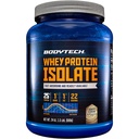 BodyTech Whey Protein Isolate Powder - with 25 Grams of Protein per Serving & BCAA's - Ideal for Post-Workout Muscle Building & Growth, Contains Milk & Soy - Cookies & Cream (1.5 Pound)