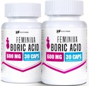 Healthfare Feminiva Borsäure Suppositories | 2-Pack | 30 Vaginal Suppositories Jede | 600mg | 100% Pure | Made in the USA