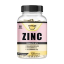 Zink, Zink 100mg, Magnesium Glycinat 150mg, Vitamin D3 5000 IU, Vitamin C 500mg pro Servierung, Immununterstützung, Immun Booster, Antioxidantienunterstützung
