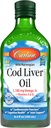 Carlson Cod Liver Oil, 1100 mg, Omega-3s, Unflavored, 250 mL (8.4 Fl Oz)