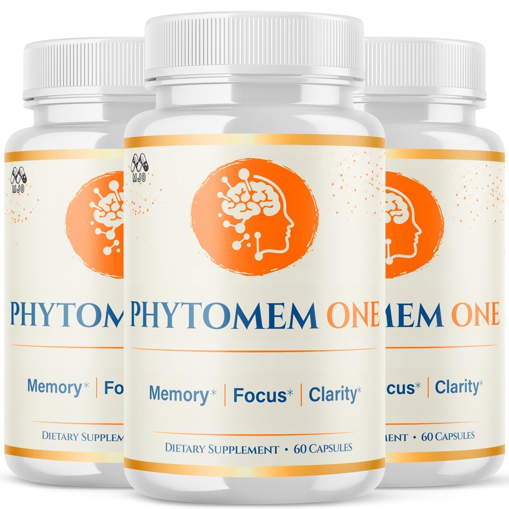 (3 Pack) Phytomem One Capsules, Official PhytomemOne Pills with All Natural Ingredients, Advanced Memory Support Supplement Brain Support Health and Wellness with Premium Multivitamins (180 Capsules)