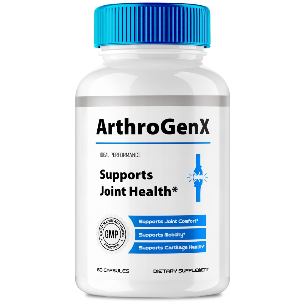 ArthroGenX Joint Supplement Capsules, Official ArthroGenX Maximum Joint Relief Pills, Maximum Strength, Natural Support Joint Flexibility, Comfort & Movement, Arthro Gen X Reviews (60 Capsules)