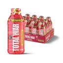 REDCON1 Total War Ready to Drink Preworkout, Strawberry Kiwi - 350mg of Fast Acting RTD Caffeine - Beta Alanine + Citrulline Malate for Increased Pump - Keto Friendly Workout Drink (12 Servings)