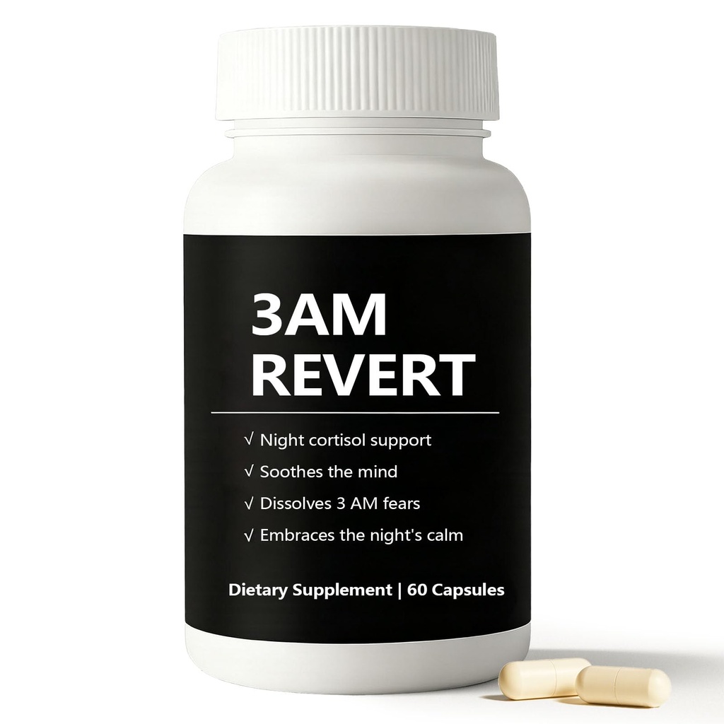 Kleos Cortisol 3 AM Revert, 3 AM Revert Supplement Capsules for Women - Balance Cortisol & Night Relaxation with Ashwagandha, L-Theanine and Magnolia Bark - 60 Capsules (1)