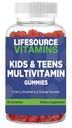 LifeSource Vitamins Kid's and Teen's Multivitamin Gummies - 90 Gummies - 45 Day Supply - Tastes Great - All-Natural Fruit Flavors: No Synthetics!