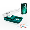 OTICA Tablet Pill Cutter Splitter for Small & Large Pills, Stainless Steel Blade, Safe and Precise Cutting with Centering Device & Blade Guard, Travel-Sized, Light Weight,Easily Washable