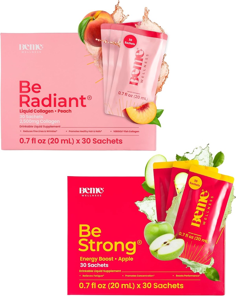 BeMe BeRadiant & BeStrong Bundle - Liquid Collagen & Vitamin B12 Ergänzungen