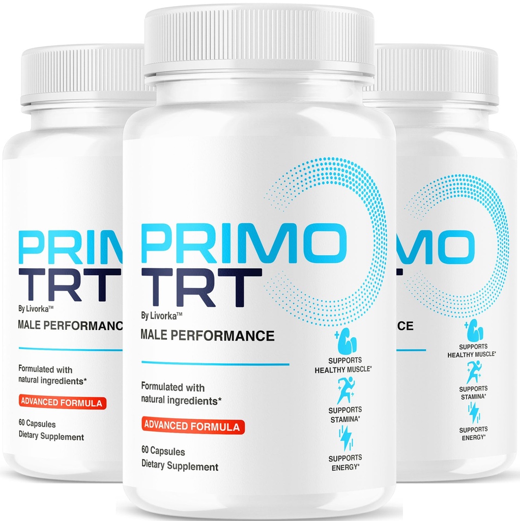 (3 Pack) Primo TRT Pills - Official PrimoTRT Supplement Capsules For Men - Maximum Strength Energy Support, Natural Primo TRT Vitamins Support Overall Health & Wellness, 180 Capsules For 3 Months