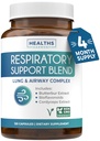 Atemberaubende Lung Health Supplement - belebende Lung Support Supplement hilft Clear Airways Mucus Entfernung und Saison- oder Jahr Runde Detox - Vegan Kräuter Non-GMO Formel (4 Monate Versorgung)