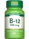 Natur Wahrheit B12 Vitamin | 500 mcg | 120 Tabletten | Vegan, Non-GMO & Gluten Kostenlose Ergänzung