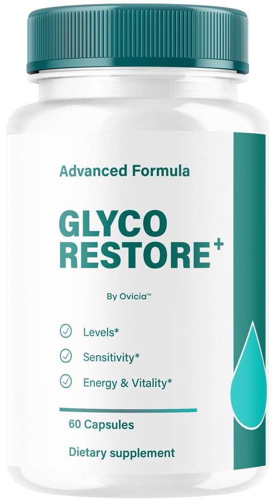 Glyco Restore Capsules - Official GlycoRestore Pills Advanced Support for Maximum Strength, All Natural Ingredients Premium Vitamins for Overal Health & Wellness, 60 Capsules for 1 Month
