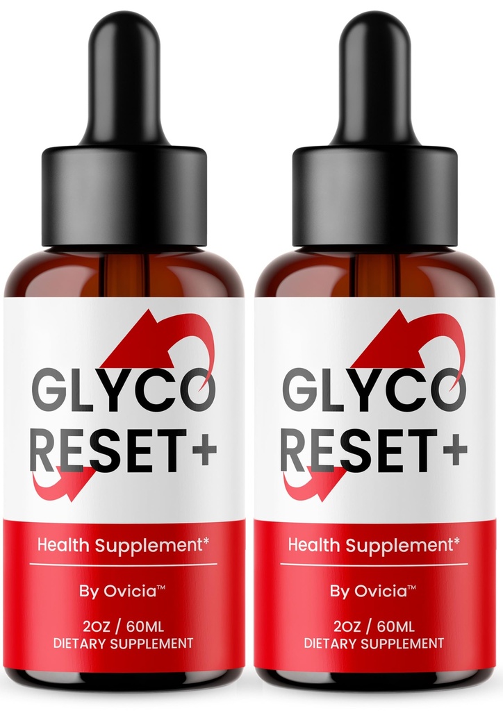 (2 Pack) Glyco Reset Drops - Official GlycoReset Oral Liquid Drop Advanced Premium Formula Support Maximum Strength, Natural Ingredients Vitamins for Overall Health & Wellness, 2 Bottles for 2 Months