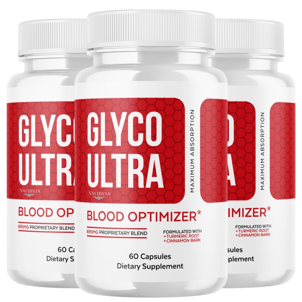 Valdivia (3 Pack) Glyco Ultra Capsules - Official GlycoUltra Supplement, Premium Formula, Natural Vitamins for Health & Wellness - 180 Capsules for 3 Months