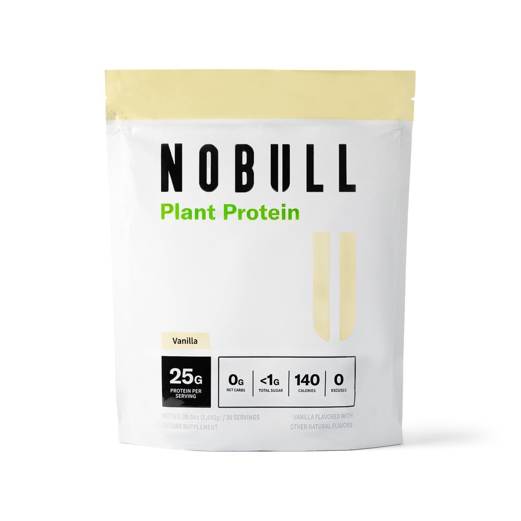NOBULL Plant-Based Protein | Clean Plant Protein Powder for Muscle Growth, Recovery & Performance Nutrition, Vanilla, 30 Servings