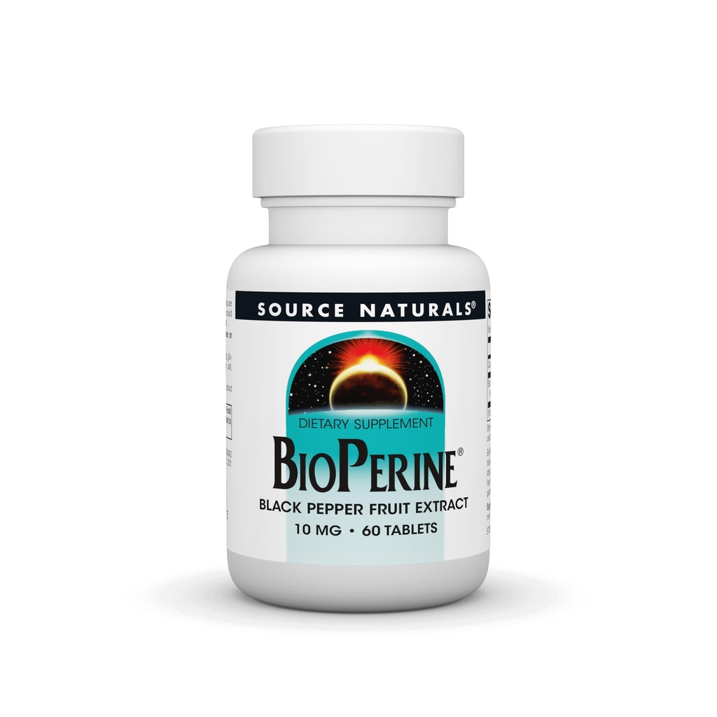Quelle Naturals BioPerine, Black Pepper Fruit Extract - fördert Nährstoffabsorption* - 60 Tabletten