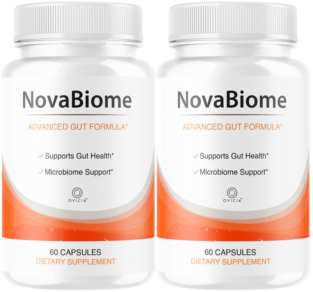 (2 Pack) NovaBiome Capsules - Official NovaBiome Pills Advanced Formula with All Natural Ingredients, Novabiome Advanced Pills for Wellness & Overall Health Support Reviews, 120 Capsules for 2 Months