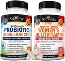 Tägliche Multivitamin für Frauen Kapseln (1 Monat Versorgung) Plus 65 Billion CFU Tägliche probiotische Ergänzung (1 Monat Versorgung)