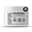Isopure Colostrum + Gut Health & Immune System Support, 30 Servings (Pack of 1)