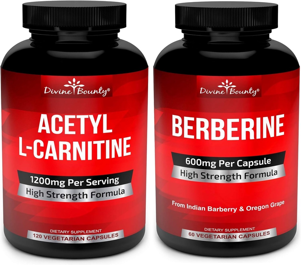 Divine Bounty Acetyl L-Carnitin & Berberine Complex Bundle