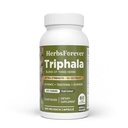 Herbsforever Triphala Kapseln Extrakt Ratio (8:1) 40% Amla, Haritaki & Bibhitaki für tägliche Entgiftung, Reinigung, & Verjüngung 60 Vege Kapseln