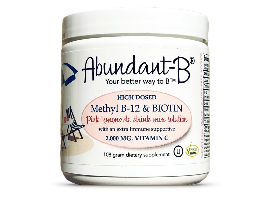 Sufficient-C Abundant-B High-Dose Methyl B-12 und Biotin Pink Lemonade Energy Drink Mix Solution - Flavor w/Function in jedem Refreshing Sip!