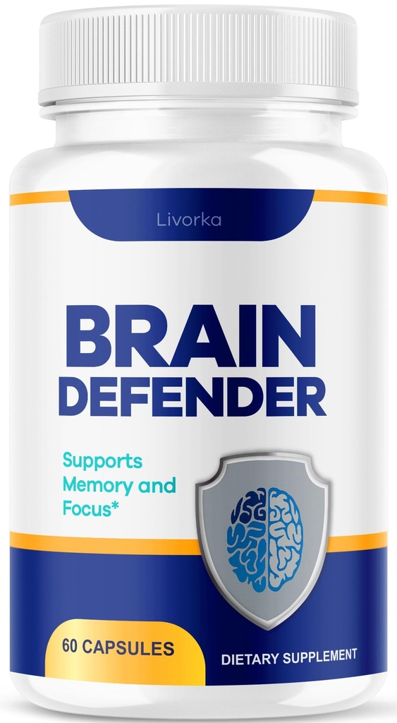 Brain Defender - Official Brain Defender Supplement Advanced Pills, Natural Brain and Memory Support, Brain Defender Health & Wellness Multivitamin, 60 Capsules for 1 Month