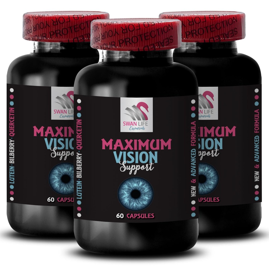 Sharp images - EYE VISION SUPPLEMENT - Focused view, Eye precision, Clarity boost, Visual aid, Focus enhancer, Pure focus, Clear perspective, Clear outlook, Better sight 3 Bottle 180 Capsules