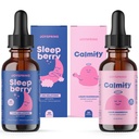 JoySpring Magnesium Citrate Liquid & Magnesium Glycinate und Schlafbeer Melatonin 1MG für Kinder