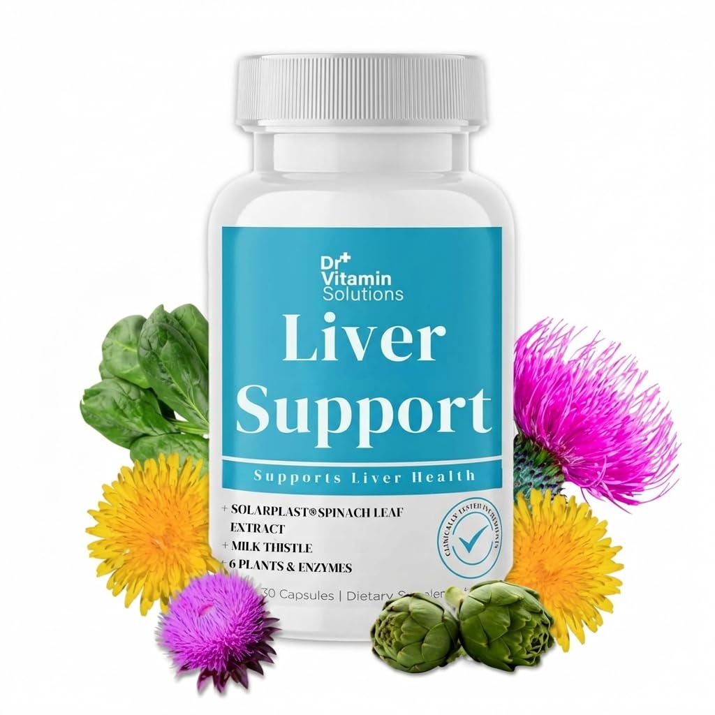 Leberreiniger Detox und Reparatur - Milchdistelergänzung mit Chlorophyll, Verdauungsenzyme, Artichoke & Dandelion für natürliche Gallenblase Unterstützung, 30 Vegan Kapseln