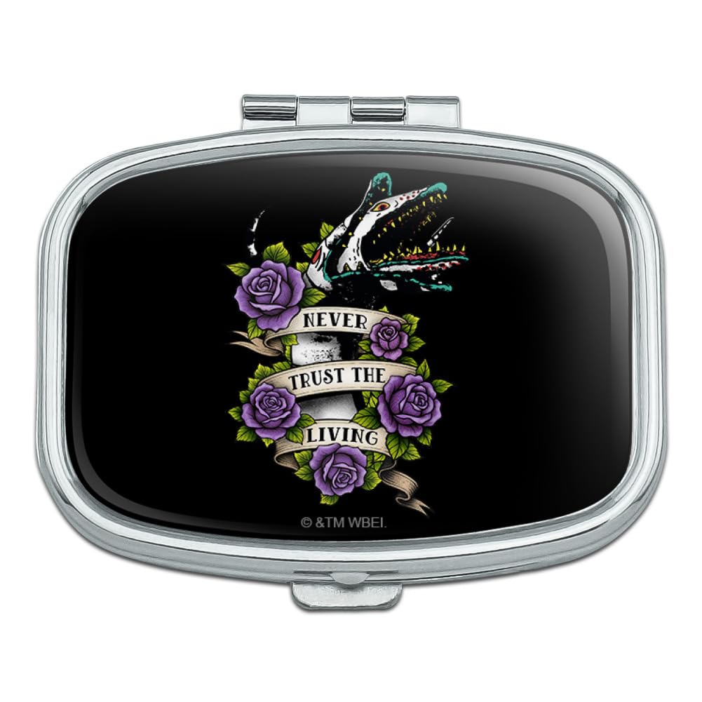 GRAPHICS & MORE Beetlejuice Never Trust The Living Tattoo Sandworm Rectangle Pill Case Trinket Gift Box