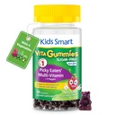 Kids Smart Vita Gummies Picky Eaters Multivitamin + Veggies for Kids Ages 3+ | Daily Sugar-Free Vegan Gummy with Essential Vitamins & Minerals | Supports Healthy Growth, Development & Overall Wellness