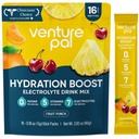 Venture Pal Sugar Free Electrolyte Powder Packets - Liquid Daily IV Hydration Packets for Rapid Rehydration | 7 Electrolytes & 5 Vitamins | Keto Friendly | Non-GMO | Vegan | Fast Dissolve | 16 Sticks