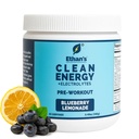 Ethan’s Feel Good Pre-Workout & Hydration Drink Mix, 200mg Plant-Based Caffeine, Electrolytes & Adaptogens, Vegan Organic — Blueberry Lemonade, 30 Servings