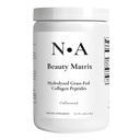 N•A Beauty Matrix Grass-Fed Hydrolyzed Collagen Peptides Powder - 20g Collagen Per Serving, Type 1 & 3 for Skin Elasticity, Hair, Nails & Joint Support - Unflavored, Gluten Free (9.88 oz / 280g)