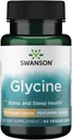 Swanson Amino Acid Ajipure Glycine Pharmaceutical Grade 500 Milligramme 60 Veg Kapseln
