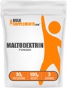 BulkSupplements.com Maltodextrin Pulver - Maltodextrin-Ergänzung für Energie-Boost, Lebensmittel-Grad - Unflavored & Glutenfrei, 30g pro Servierung, 100g (3,5 oz) (Pack von 1)