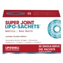 Super Joint Lipo-Sachets Liposomal Collagen Complex Gel Sachets, 30 Single-Serve Liquid Packets, Mobility & Bone Health Support, High Absorption Glucosamine, Chondroitin, Vitamin C, D & E Supplement